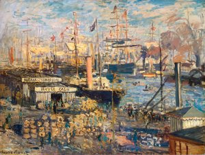 1872年、アーブルのグランドキー。 作： Claude Monet
