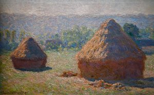 ヘイスタック、夏の終わり 作： Claude Monet