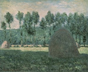 ジヴェルニー付近の干し草、1884-89年 作： Claude Monet