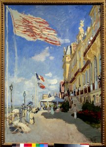 TrouvilleのHotel des Roches Noires。クロード・モネ（1840-1926）の絵画