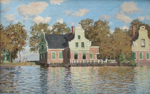ザーン川のほとりの家、1871年から1872年 作： Claude Monet