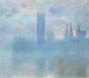 国会議事堂、ロンドン、1900-01 作： Claude Monet