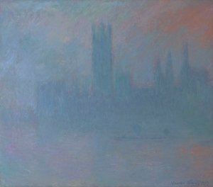 霧の中の国会議事堂 1903年 （油彩・キャンバス） 作： Claude Monet