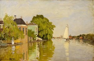 Achterzaanの家、1871年 作： Claude Monet