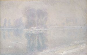 流氷、1893 作： Claude Monet