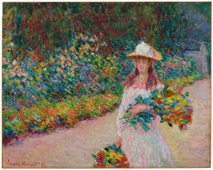 ジヴェルニーの庭の少女、1888年