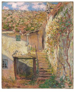 階段、1878 作： Claude Monet