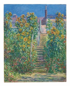 ヴェタイユの階段 作： Claude Monet