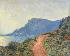 Corniche naheモナコ。 1884 作： Claude Monet