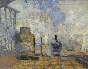 サンラザール駅 作： Claude Monet