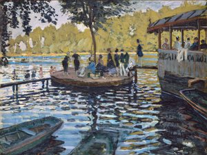 La Grenouillere 作： Claude Monet