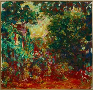 ローズガーデンから見たアーティストの家（Das Haus de 作： Claude Monet