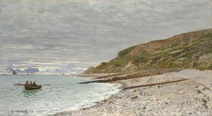 La Pointe de laHève、Sainte-Adresse。 1864 作： Claude Monet