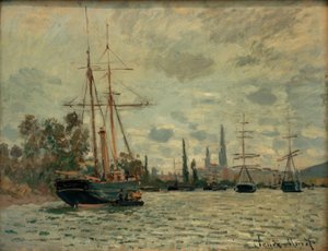 ラ・セーヌ・ア・ルーアン（ルーアンのセーヌ川） 作： Claude Monet