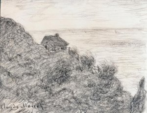 プールビル近くの税関小屋 作： Claude Monet