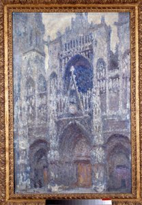 La cathedrale Notre Dame de Rouen, le portal, temps gris, harmonie grise クロード・モネ(1840-1926)の絵画 1892 Sun.1x0,65 m Paris, musee d