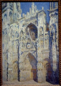La cathedrale de Rouen, le portal et la tower Saint Romain, plein soleil harmony bleu et gold クロード・モネ(1840-1926)の絵画 1893 Sun.1,07 x 0,73 m Paris, musee d