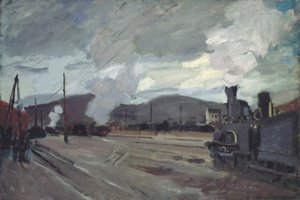 アルジャントゥイユ駅、1872 年。 作： Claude Monet