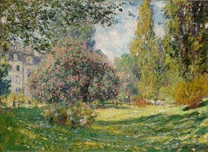 風景：パルクモンソー 作： Claude Monet