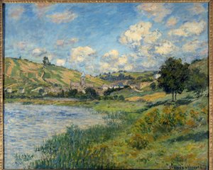 風景。ヴェトゥイユクロード・モネ（1840-1926）の絵画 作： Claude Monet