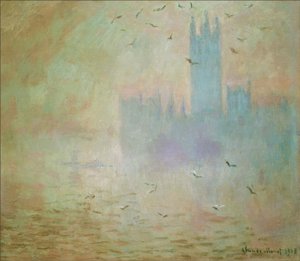 議会、カモメ（Das Parlament、dieMöwen） 作： Claude Monet