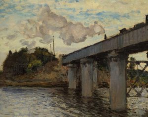 アルジャントゥイユの鉄道橋 作： Claude Monet