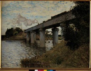アルジャントゥイユの鉄道橋 作： Claude Monet