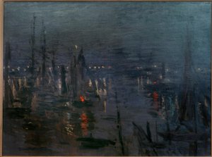 Le Port du Havre、Night Effect（Der Hafen von Le Havre bei 作： Claude Monet