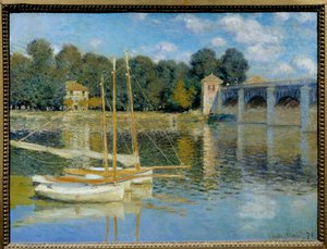 クロード・モネ（1840-1926）の「アルジャントゥイユ橋」の絵 作： Claude Monet