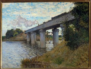 Le pont du chemin de fer à Argenteuil クロード・モネ（1840-1926）の絵画 1873 Sun. 0,55x0,72 m Paris, musee d