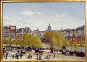 1867年、パリのルーブル美術館（Quai du Louvre）。クロード・モネ（1840-1926）の絵画