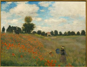 アルジャントゥイユのポピー 作： Claude Monet