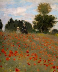 アルジャントゥイユのポピー 作： Claude Monet