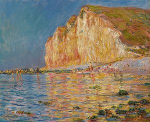 Les Petites-Dalles bei Ebbe。 1884 作： Claude Monet
