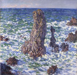 ポートコトンのピラミッド、太陽効果、1886年。 作： Claude Monet