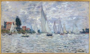 ボート。アルジャントゥイユのレガッタ 作： Claude Monet