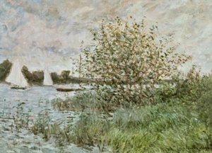アルジャントゥイユ近くのセーヌ河岸 作： Claude Monet