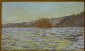 つらら、トワイライト効果 作： Claude Monet