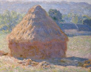 干し草、夏の終わり 作： Claude Monet