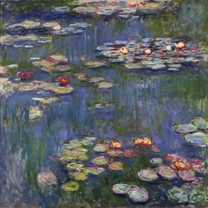 ジヴェルニーの睡蓮 - クロード・モネ (1840-1926) の絵画、キャンバスに油彩 作： Claude Monet