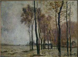 アルジャントゥイユ洪水 作： Claude Monet