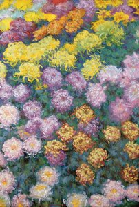 菊山塊 作： Claude Monet