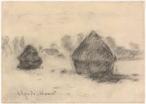 モネ - 小麦の山, 1891, 2013.986 作： クロード・モネ