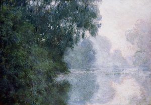 セーヌ川の朝、霧の影響;マチネシュルラセーヌ、霧の影響、1897 作： Claude Monet
