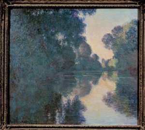 ジヴェルニー近くのセーヌ川の朝 作： Claude Monet