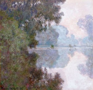 ジヴェルニー近くのセーヌ川の朝、1896年 作： Claude Monet