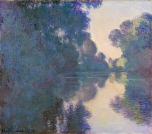 ジヴェルニー近くのセーヌ川の朝、1897年 作： Claude Monet