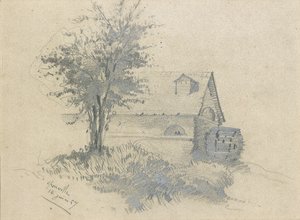 レザードのムーラン、1857 作： Claude Monet