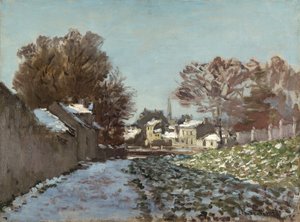アルジャントゥイユの雪 作： Claude Monet