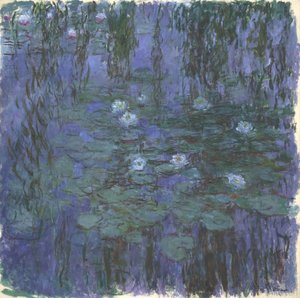 青い睡蓮 作： Claude Monet